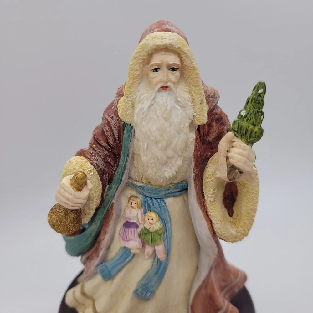 Vintage 1989 Arnart Christmas Memories Musical Santa Claus Figurine 7 Inch